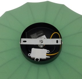 Японска таванна лампа зелена с текстилен абажур - Bida