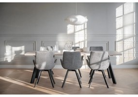 Сиви тапицирани трапезни столове в комплект 2 бр. Norwell – Rowico