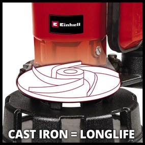 Електрическа потопяема дренажна помпа Einhell GE-DP 900 Cut, 900 W, 11.5 м, 16000 л/ч (4181550)
