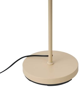 Арт Деко подова лампа бежова с бели пера - Peahen