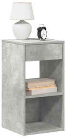 858720 vidaXL Нощни шкафчета с чекмеджета, 2 бр, бетонно сив, 35x34x66,5 см