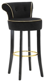 Бар стол от синьо кадифе 96 cm Luxy - Mauro Ferretti