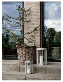 Светлосив LED фенер с USB (височина 25 cm) Firefly – Zone