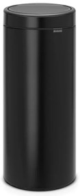 Кош за боклук Brabantia Touch Bin New 650008, 30 л, Безшумно и плавно затваряне, Черен мат