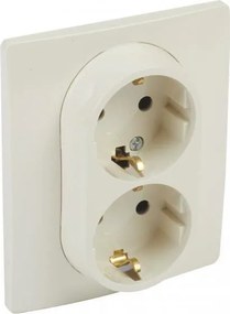 Legrand Контакт ШУКО ДВОЕН 16A цвят крем Niloe  - 764634