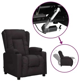 3093443 vidaXL Изправящ стол, черен, изкуствена кожа