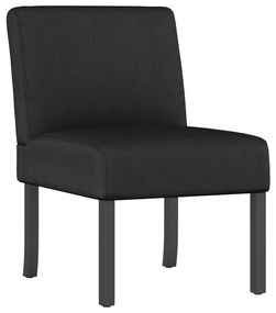 352459 vidaXL Ниско кресло, черно, текстил