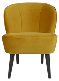 Стол в цвят горчица Sara - WOOOD