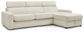 Кремав разтегателен ъглов диван (променлив) Monaco – Bobochic Paris