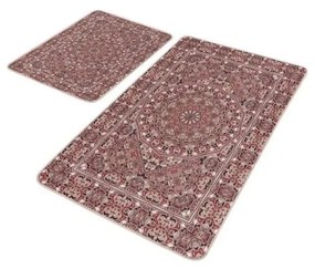 Кафяви кадифени килими за баня в комплект от 2 бр. 60x100 cm – Mila Home