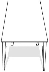 Светъл дъбов плот за удължаване на сгъваемата дъбова маса за хранене Filippa - Rowico