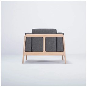 Фотьойл от дъбово дърво с тъмносива текстилна седалка Fawn - Gazzda