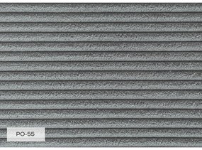 Светлосив шезлонг от рипсено кадифе (десен ъгъл) Chic Charlotte – Miuform