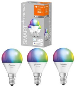К-кт 3бр. LED RGBW димируеми крушки SMART+ E14/5W/230V 2700K-6500K - Ledvance