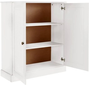 Бяло шкафче от масивен бор 100x34 cm Mille – Støraa