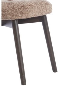 Кафяви тапицирани трапезни столове в комплект 2 бр. Sinosa – Light &amp; Living