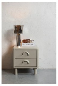 Бежово метално нощно шкафче Rune – WOOOD