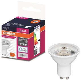 LED Крушка VALUE PAR16 GU10/6,9W/230V 6500K 120° бял - Ledvance