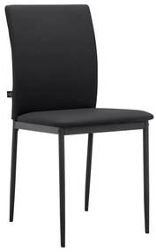 Черни трапезни столове в комплект от 2 бр. от имитация на кожа Pavia – Støraa