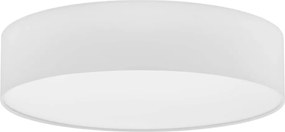 Бяло осветително тяло за таван с текстилен абажур PASTERI – EGLO