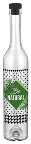Стъклена бутилка за зехтин с декор 500мл "Be Natural" M-152069 - Horecano