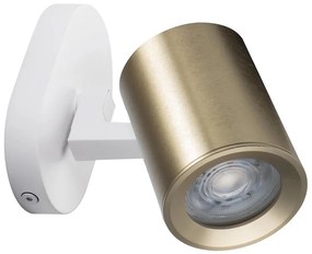 Kanlux 38964 - Спот аплик LAURIN 1xGU10/10W/230V месинг/бял