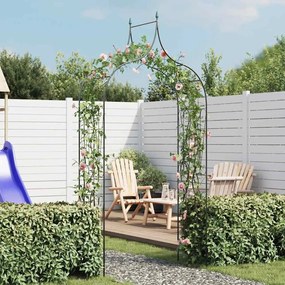 40777 vidaXL Градинска арка за увивни растения, дизайн с шипове, тъмнозелена