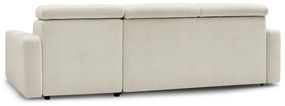 Кремав разтегателен ъглов диван (променлив) Monaco – Bobochic Paris