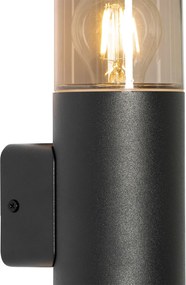 Модерна външна стенна лампа черна 2-светлина IP44 - Odense