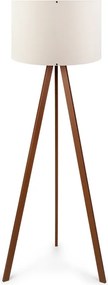 Rosling Mdf/текстил/Pvc подова лампа в орех/бежов цвят 38x21x140см.