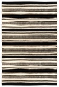 Черно-бял двустранен килим за открито, изработен от рециклирана пластмаса , 160 x 230 cm Zambezi - Green Decore