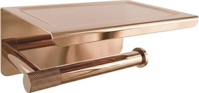 Държач за тоалетна хартия с етажерка 6613 Modern Copper
