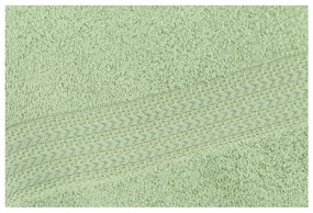 Зелена хавлиена кърпа от чист памук , 30 x 50 cm - Foutastic