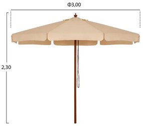 Чадър Ф3м - HM6020 бежов цвят