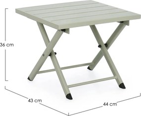 Алуминиева градинска масичка за кафе 43x44 cm Taylor – Bizzotto