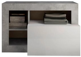 Пейка LENOR бяла/сива бетонна