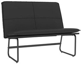 351336 vidaXL Пейка, черна, 100x75x76 см, изкуствена кожа