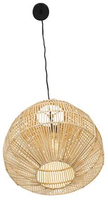 Рустикална висяща лампа от ратан 41 см - Bishop