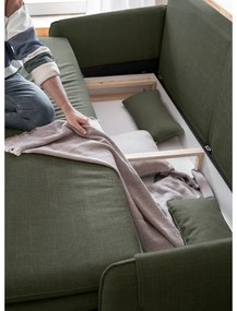 Зелен разтегателен диван 207 cm Simon – Miuform