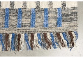 Син/кафяв памучен килим 160x230 cm Hampton – Dutchbone