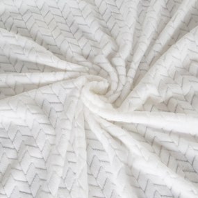 Бежово декоративно одеяло от кадифено мека материя Ширина: 70 см | Дължина: 160 см