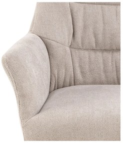 Бежов тапициран трапезен стол с подлакътници Alonso – Actona