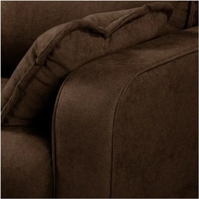 Тъмнокафяв ъглов диван (ляв ъгъл) Beata - Ropez