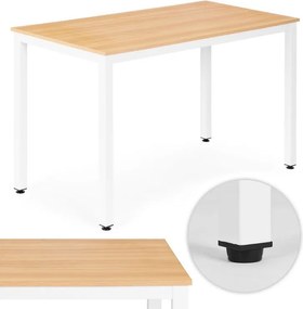 Универсална работна и трапезна маса 120 x 60 cm - за 4-5 души, светъл дъб