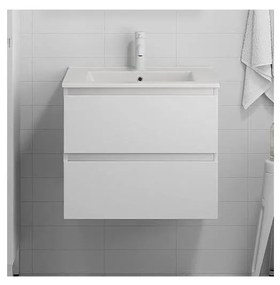 Шкаф за баня с умивалник KENWOOD, 61 см, дъб