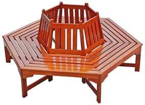 Кафява градинска пейка от масивно дърво Ontario – Garden Pleasure