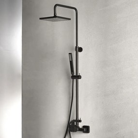 Душ колона Eurorama Quadra -Черен матова