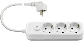 VIMAR 00493.X.B Multi-outlet 3Schuko+switch 5m white