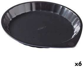 Форма за Печене Pyrex Magic Кръгъл Черен Плосък Ø 30 cm (6 броя)