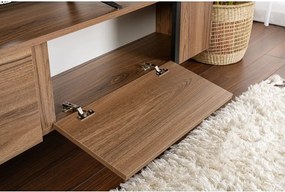 Маса за телевизор от декор от орех в тъмно естествен цвят 180x50x29,5 cm Serenity – Kalune Design